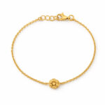 22ct Gold Rosette Flower Bracelet | 7 inches 22ct Gold Rosette Flower Bracelet | 7 inches