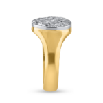 خاتم مفصّل حسب الطلب من الذهب عيار 24 قيراط والبلاتين خاتم مفصّل حسب الطلب من الذهب عيار 24 قيراط والبلاتين