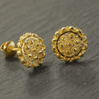Gold Stud Earring in 22ct Gold Stud Earring in 22ct