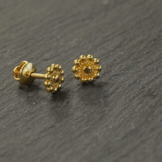 Gold Baby Stud Earring in 22ct Gold Baby Stud Earring in 22ct