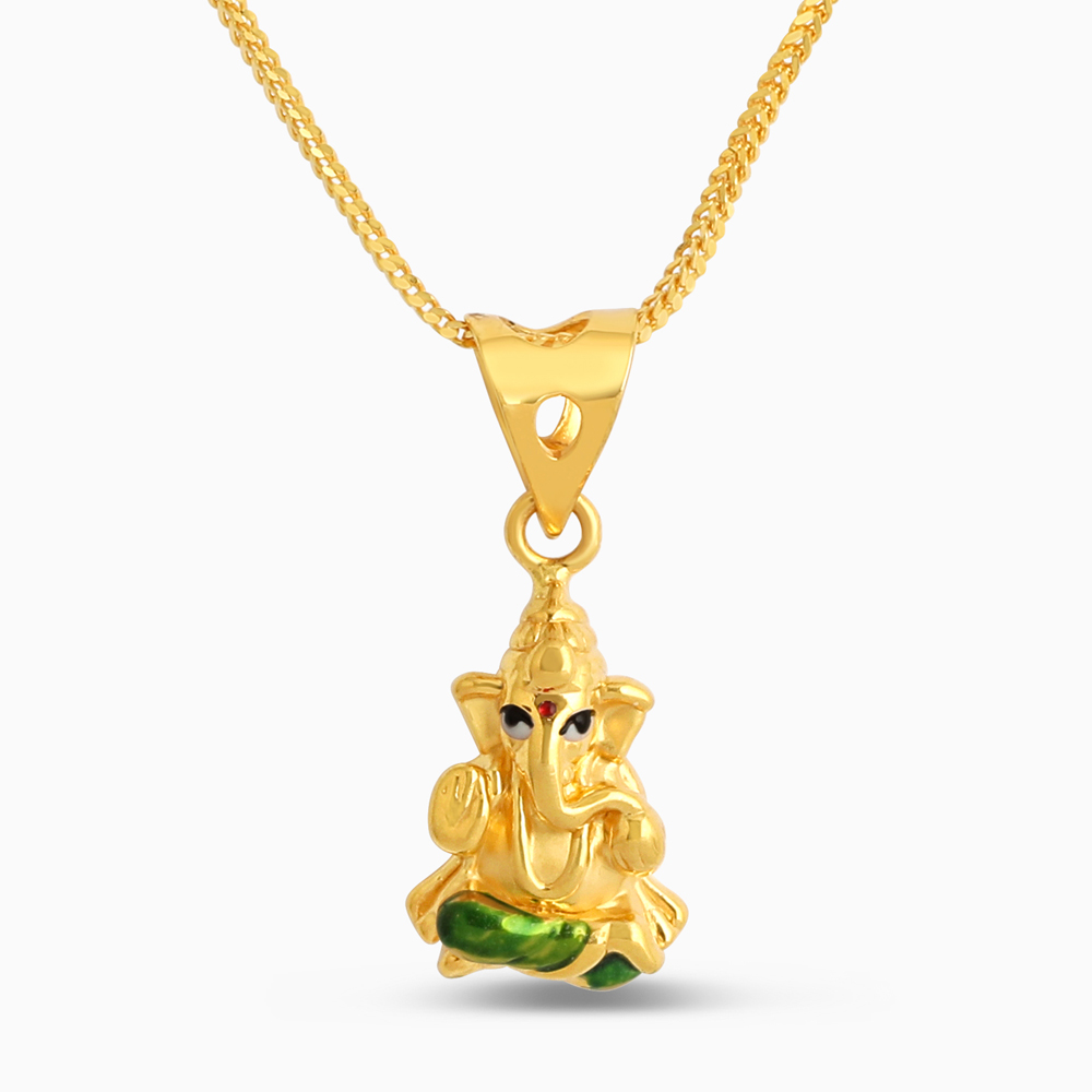 22 Ayar Altın İlahi Ganesh Kolye Ucu 22 Ayar Altın İlahi Ganesh Kolye Ucu