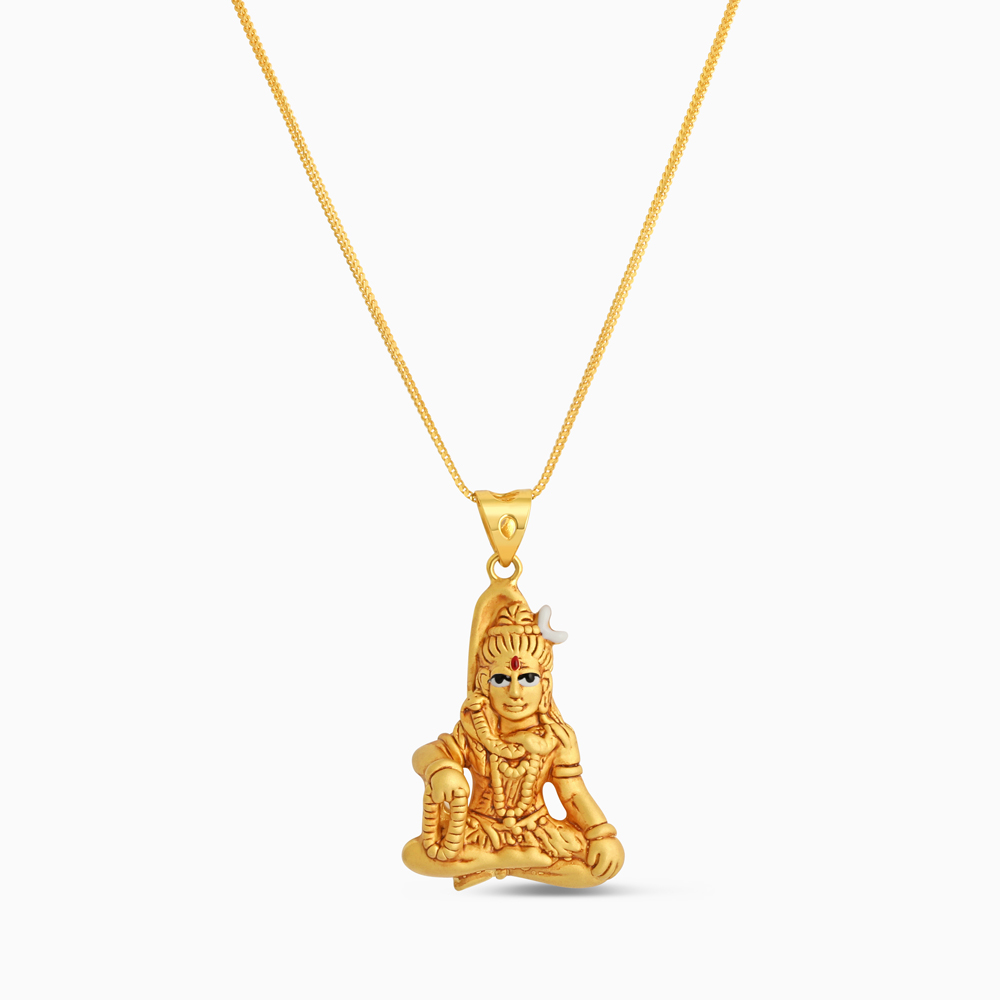 22 Ayar Altın Shiv Kolye Ucu 22 Ayar Altın Shiv Kolye Ucu