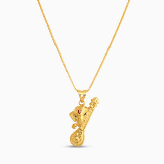 Sitar Gajanan Gold Pendant Sitar Gajanan Gold Pendant