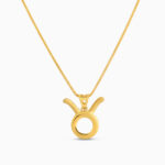 قلادة برج الثور من الذهب عيار 22 قيراط قلادة برج الثور من الذهب عيار 22 قيراط