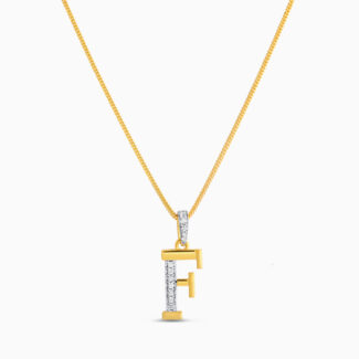 Alphabet F Pendant in 22ct Gold Alphabet F Pendant in 22ct Gold