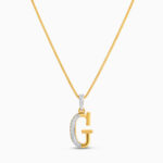 قلادة من الذهب عيار 22 قيراط مع قلادة زركونيا مكعب قلادة من الذهب عيار 22 قيراط مع قلادة زركونيا مكعب