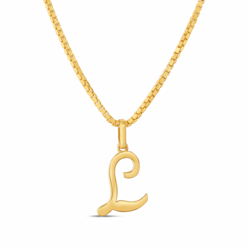 22 Ayar L Harfli Kolye 22 Ayar L Harfli Kolye