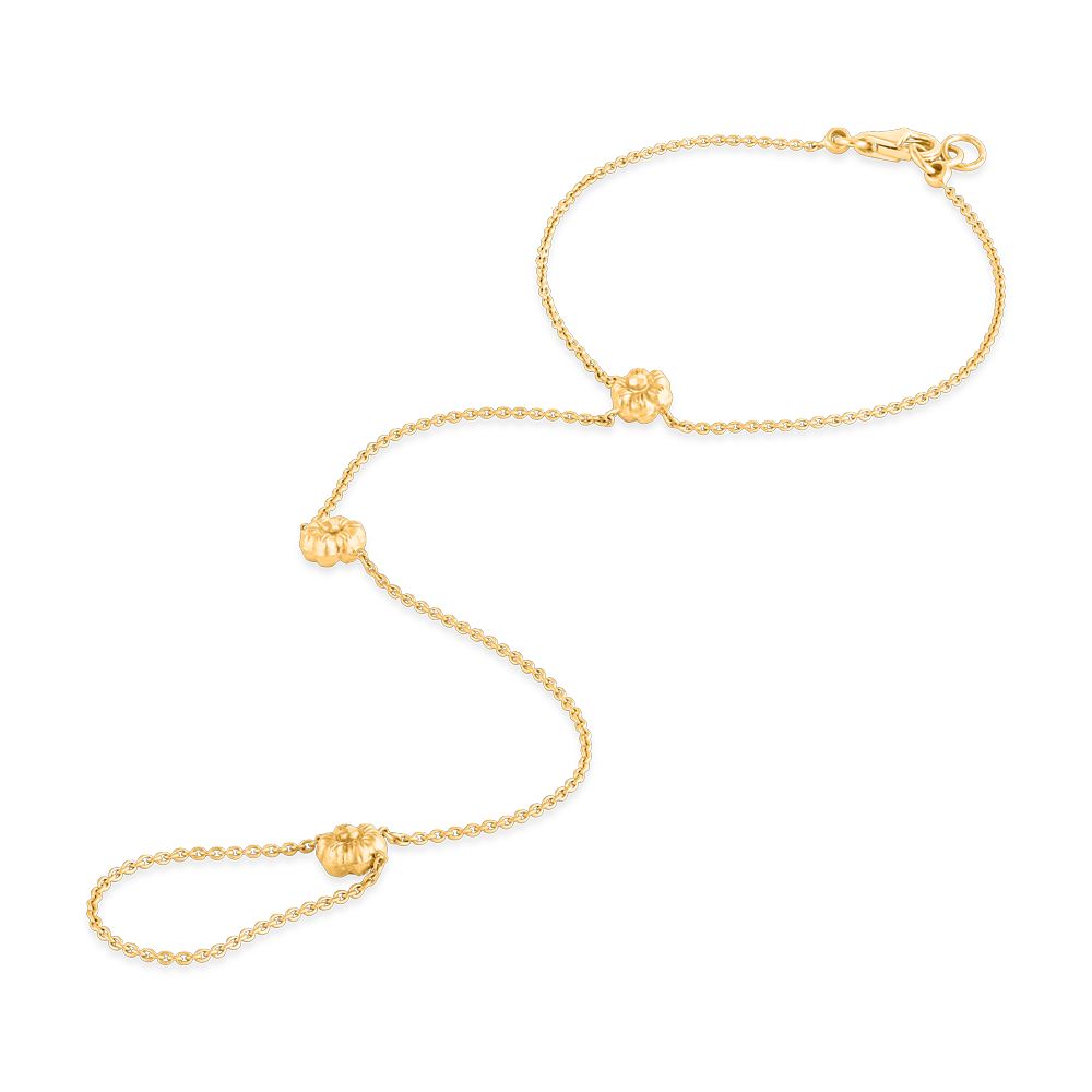 Rozet Çiçekli 22 Ayar Altın Ponka | 7 İnç Rozet Çiçekli 22 Ayar Altın Ponka | 7 İnç