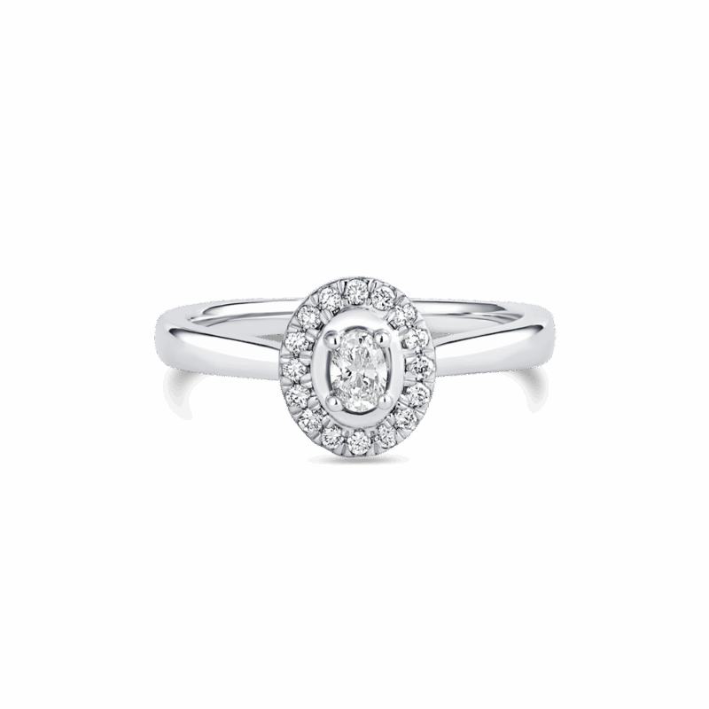 Diamantring aus Platin