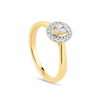 Diamond Ring in yellow Gold