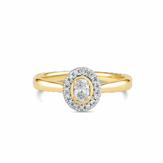 Diamond Ring in yellow Gold