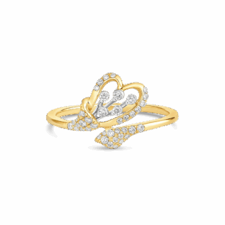 Feminine 18ct Gold Diamond Ring