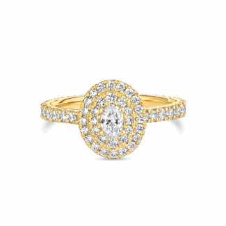 18ct Yellow Gold Diamond Ring