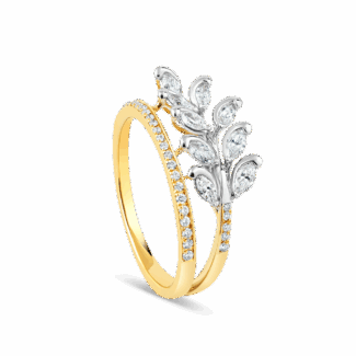18ct Yellow Gold Ring with Diamonds