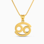 قلادة برج السرطان من الذهب عيار 22 قيراط قلادة برج السرطان من الذهب عيار 22 قيراط