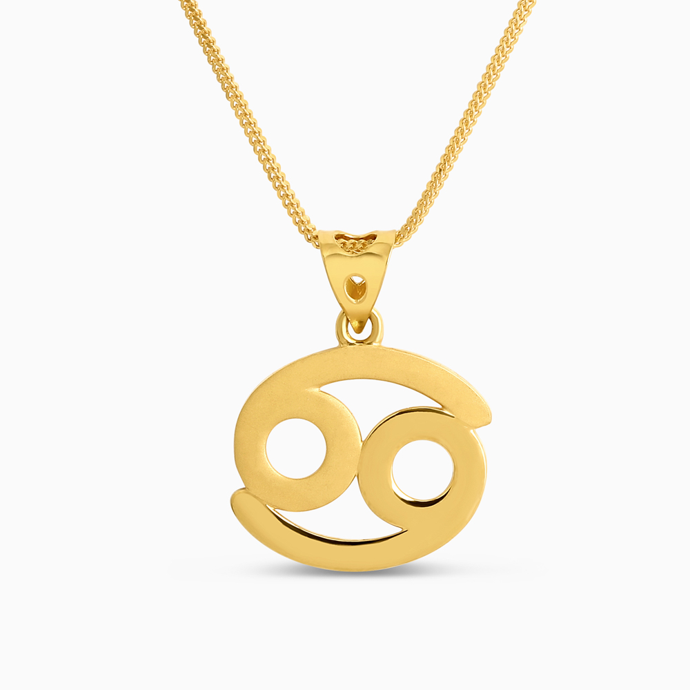 قلادة برج السرطان من الذهب عيار 22 قيراط قلادة برج السرطان من الذهب عيار 22 قيراط