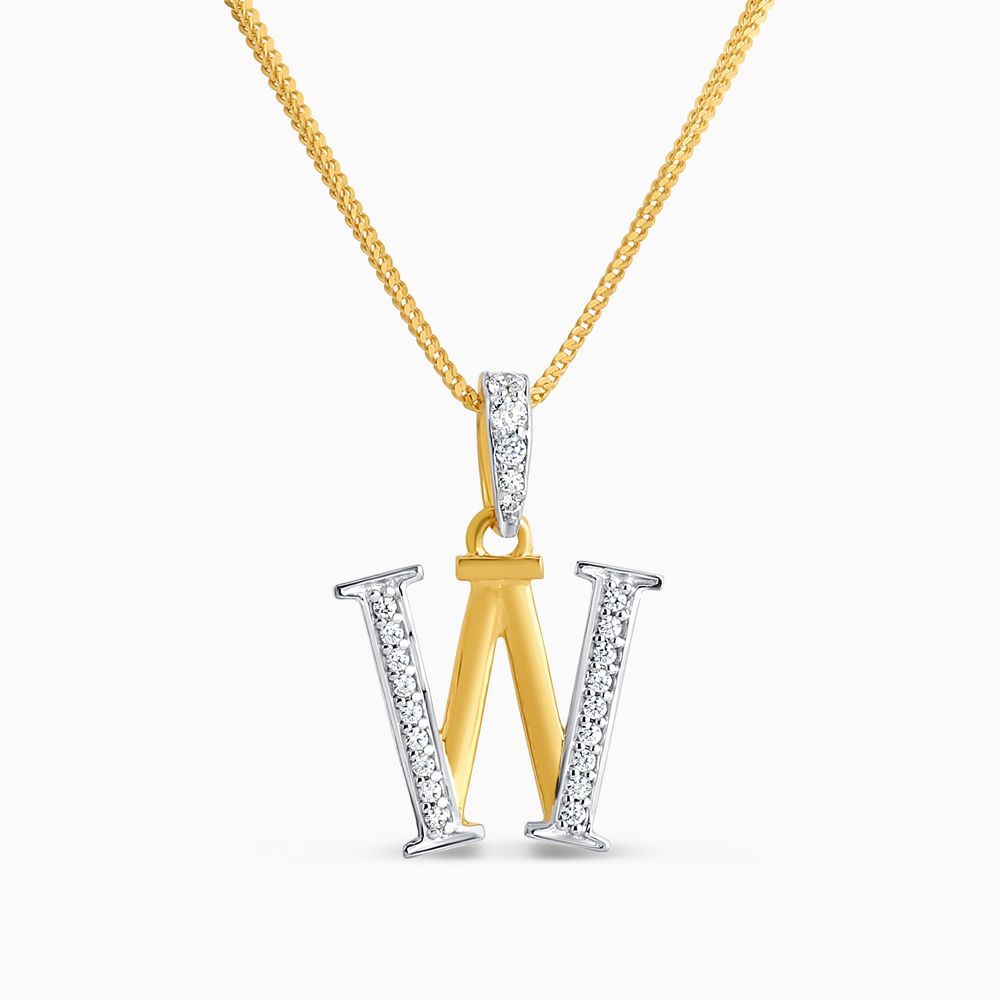 22ct Initial W Kolye Ucu 22ct Initial W Kolye Ucu