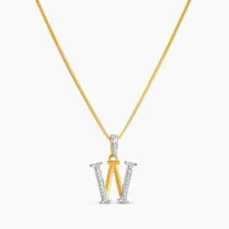 22ct Initial W Pendant