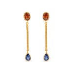 Kişiye Özel Taşlı Damla Küpe Kişiye Özel Taşlı Damla Küpe