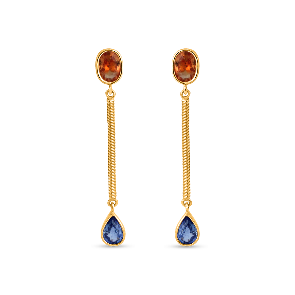 Kişiye Özel Taşlı Damla Küpe Kişiye Özel Taşlı Damla Küpe