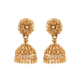 22ct Sunrise Gold Jhumka Earrings | Rosette Collection 22ct Sunrise Gold Jhumka Earrings | Rosette Collection