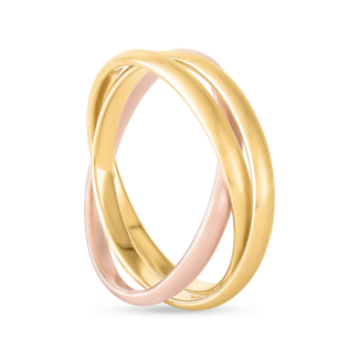 18 carat Gold Two Tone Band | Size K