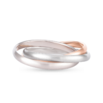 سوار ذهبي ثلاثي الألوان عيار 18 قيراط | مقاس L سوار ذهبي ثلاثي الألوان عيار 18 قيراط | مقاس L