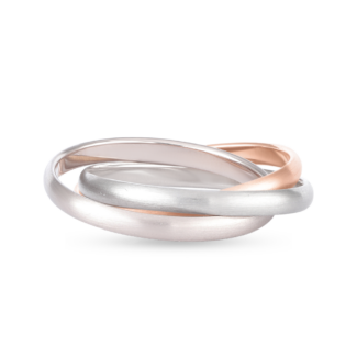 18 carat Gold Tri Colour Band | Size L