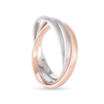 سوار ذهبي ثلاثي الألوان عيار 18 قيراط | مقاس L سوار ذهبي ثلاثي الألوان عيار 18 قيراط | مقاس L