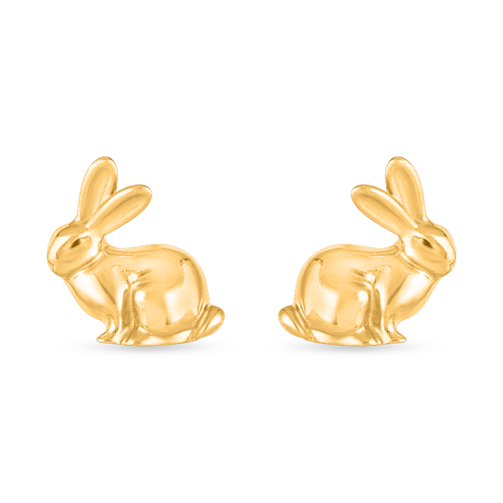 22 Ayar Altın Tavşan Saplama Küpe 22 Ayar Altın Tavşan Saplama Küpe