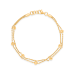 22 Ayar Gündoğumu Altın Çift Katmanlı Bileklik | 7 İnç 22 Ayar Gündoğumu Altın Çift Katmanlı Bileklik | 7 İnç