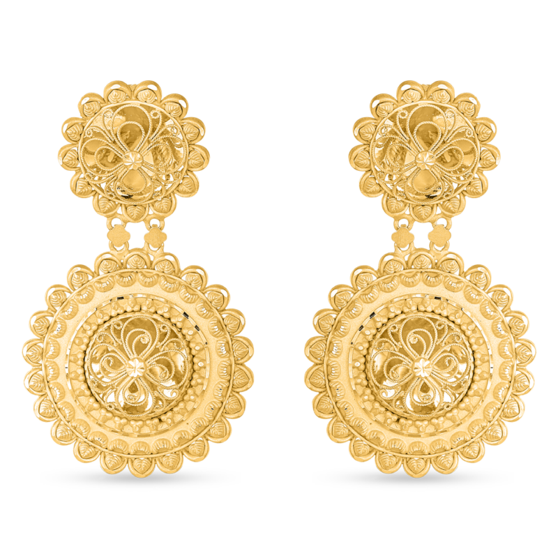 22 Ayar Altın Damla Küpe 22 Ayar Altın Damla Küpe