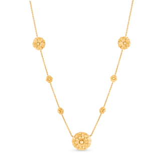 22ct Sunrise Gold Rosette Necklace | 18.5 Inches 22ct Sunrise Gold Rosette Necklace | 18.5 Inches