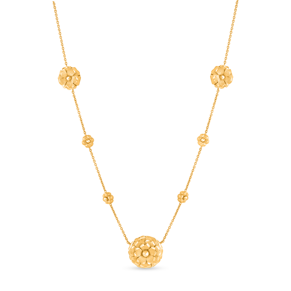 22 Ayar Gündoğumu Altın Rozet Kolye | 18,5 İnç 22 Ayar Gündoğumu Altın Rozet Kolye | 18,5 İnç