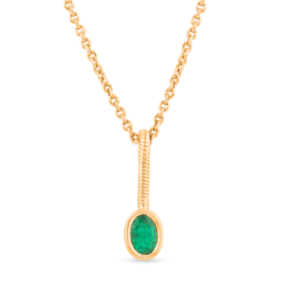 Solo Emerald Pendant