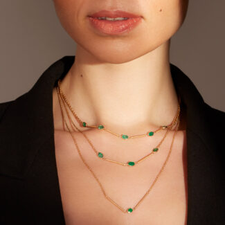 Horizon Emerald Necklace