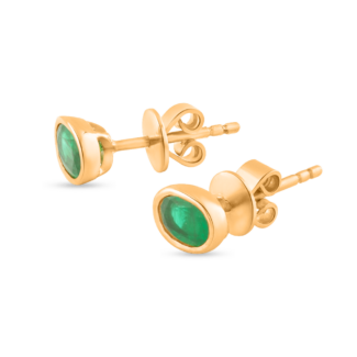 Solo Emerald Studs
