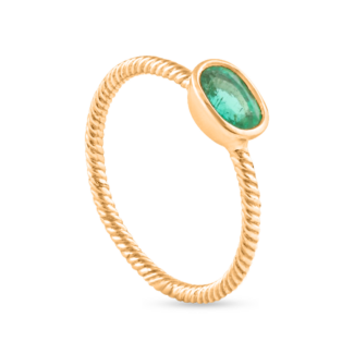 Horizon Emerald Ring