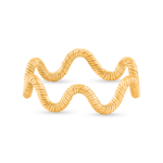 22 Ayar Altın Dalga Desenli Yüzük | P Beden 22 Ayar Altın Dalga Desenli Yüzük | P Beden