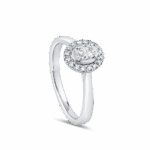 Halo White Gold Diamond Engagement Ring