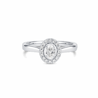 Halo White Gold Diamond Engagement Ring Halo White Gold Diamond Engagement Ring