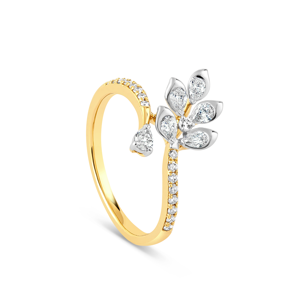 خاتم ألماس من الذهب عيار 18 قيراط للنساء خاتم ألماس من الذهب عيار 18 قيراط للنساء