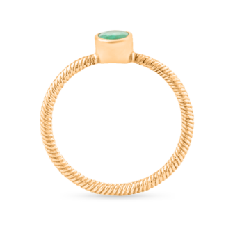 Solo Emerald Ring