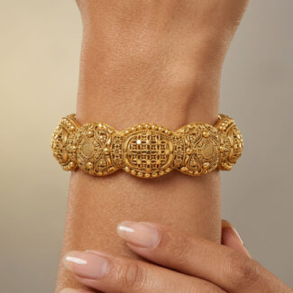 Traditional Gold Kada for Bridal | Size 2.4 Traditional Gold Kada for Bridal | Size 2.4