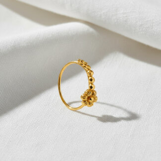 22ct Sunrise Gold Nose Ring | Rosette Collection 22ct Sunrise Gold Nose Ring | Rosette Collection