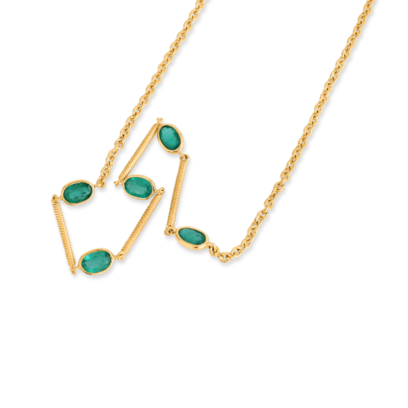 Echo Smaragd Halskette