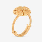 22ct Gold Rosettes Adjustable Ring | 15mm