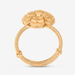 22ct Gold Rosettes Adjustable Ring | 15mm