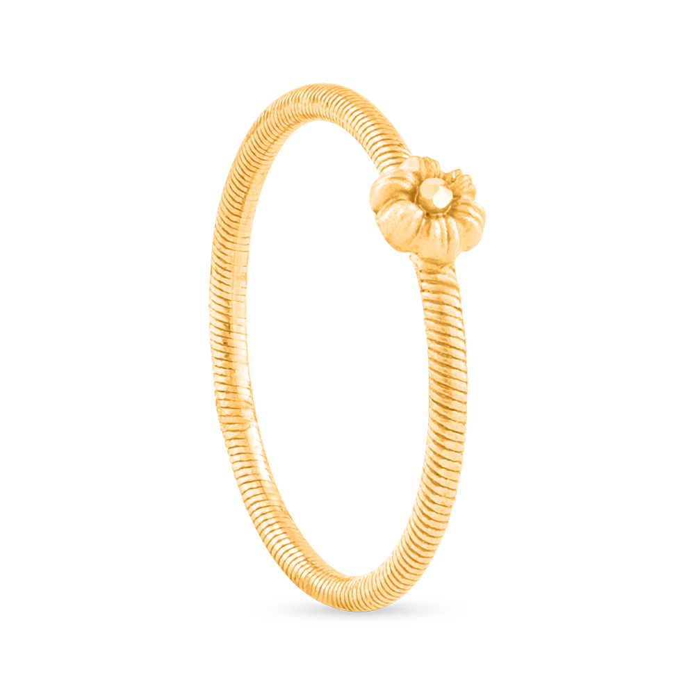 خاتم وردية ذهبي عيار 22 قيراط من الذهب عيار 22 قيراط | مقاس N خاتم وردية ذهبي عيار 22 قيراط من الذهب عيار 22 قيراط | مقاس N