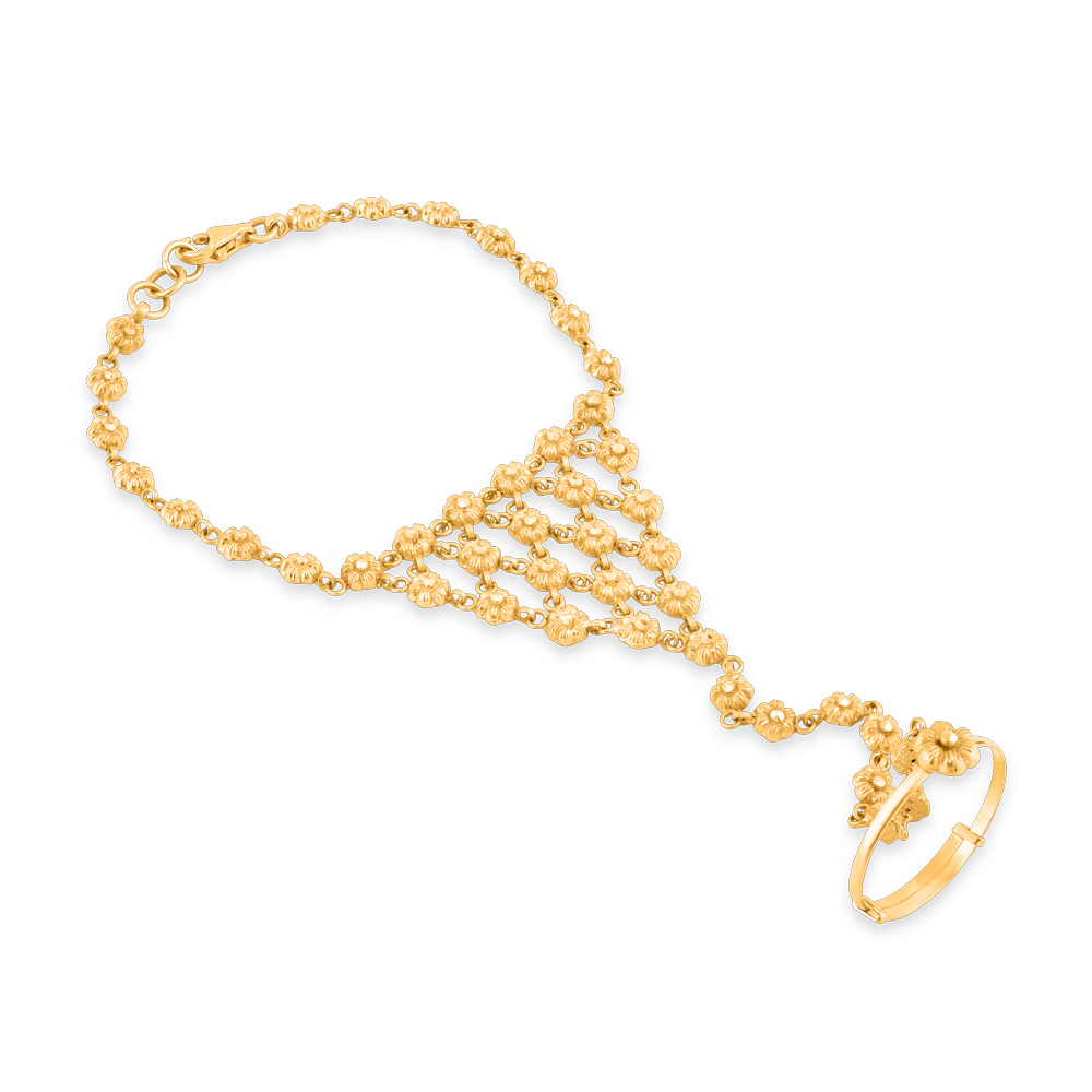 بونشا ذهبي عيار 22 قيراط ذهب 22 قيراط | 7 بوصة بونشا ذهبي عيار 22 قيراط ذهب 22 قيراط | 7 بوصة